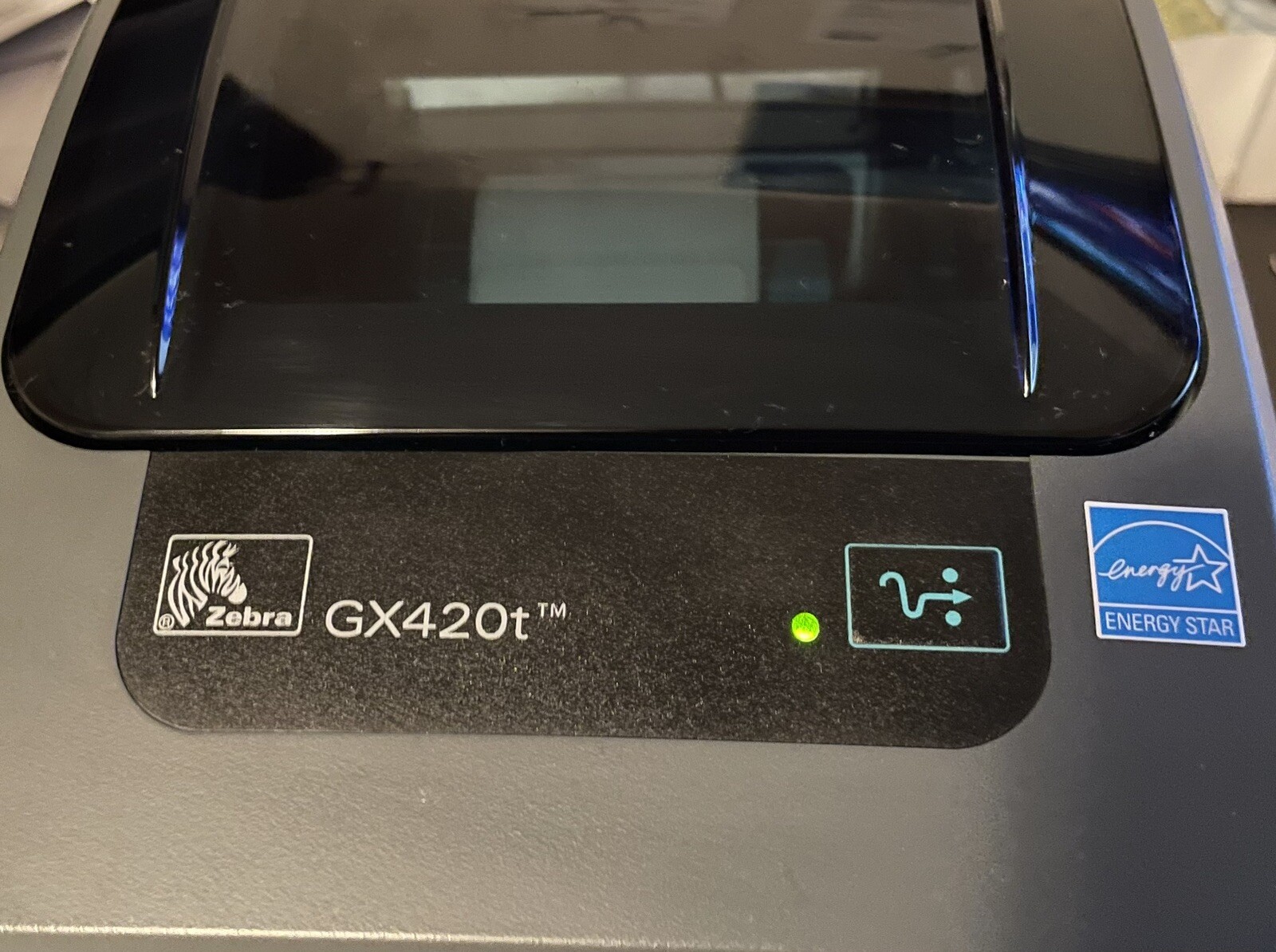 Zebra GX420T GK420T DT TTR Label Printer USB Serial Ethernet Tested PS Ex Cosmet