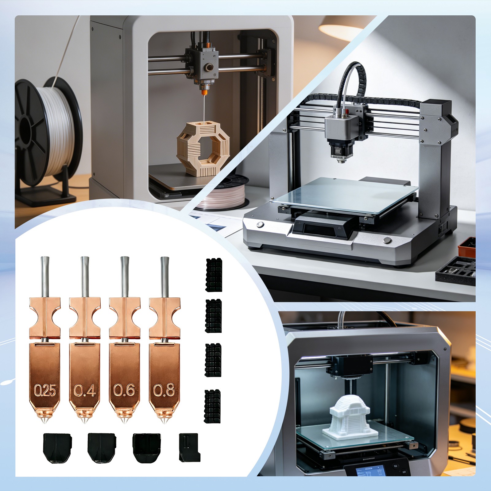 New Upgraded Hotend Kit for AD5X, All Metal Hardened Steel Nozzle Kit