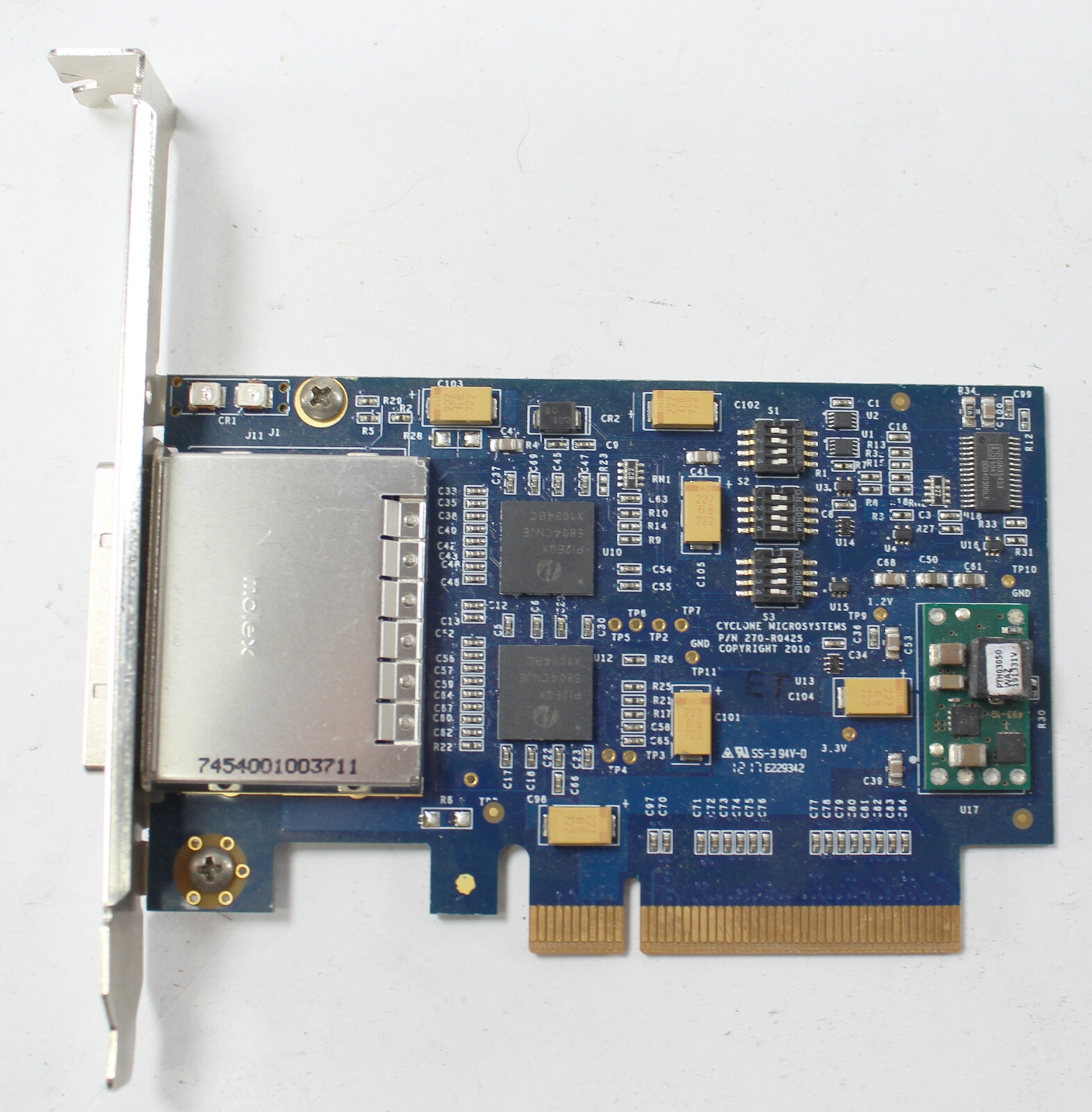 Cyclone Microsystems PCIe2-425 Host Bus to PCIe Expansion Cable Adapter Gen2
