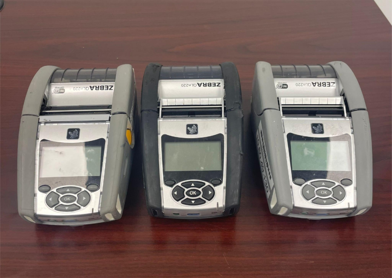 LOT OF 3 Zebra QLn220 Thermal Label Printer