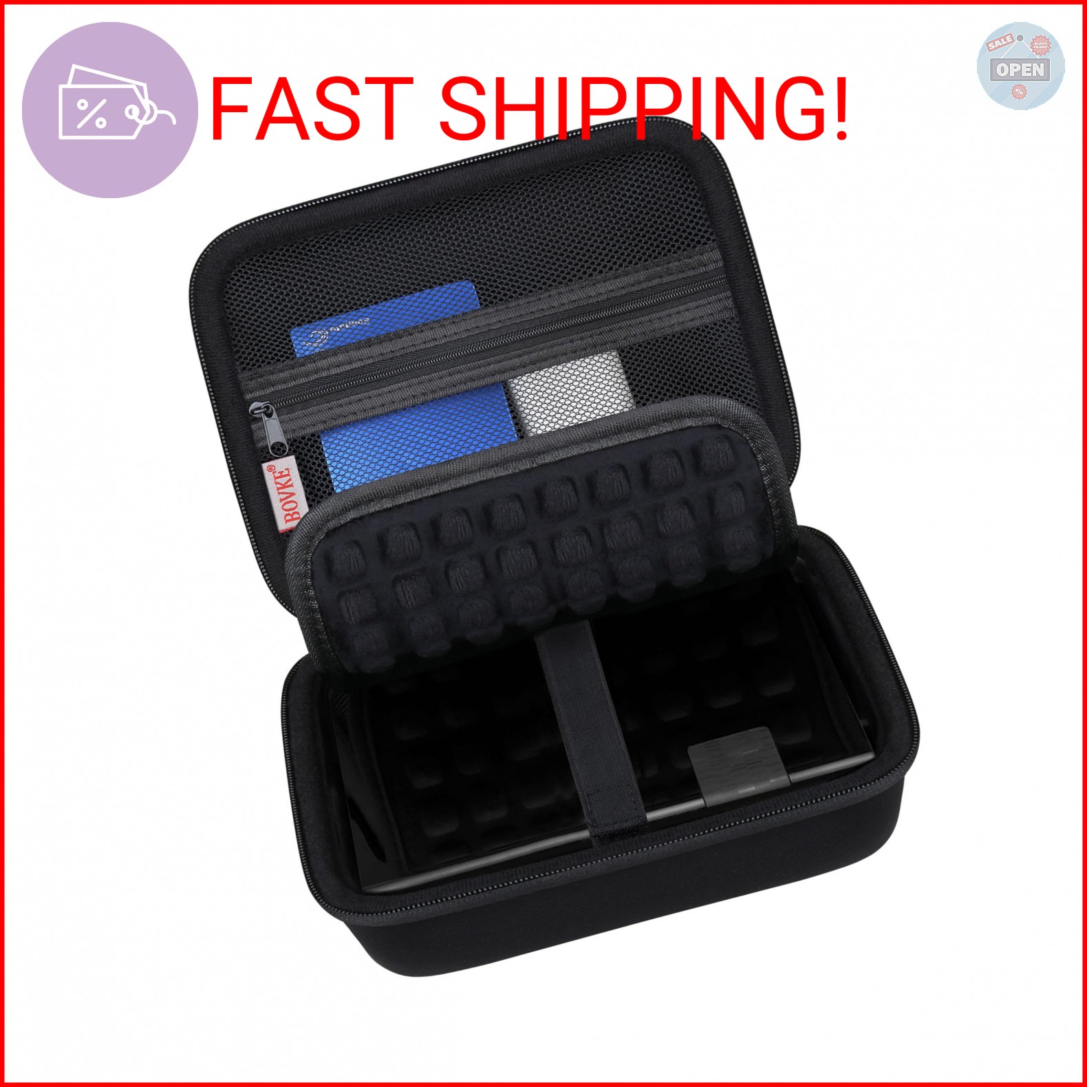BOVKE Hard Drive Case for WD Elements My Book Seagate Expansion Desktop External