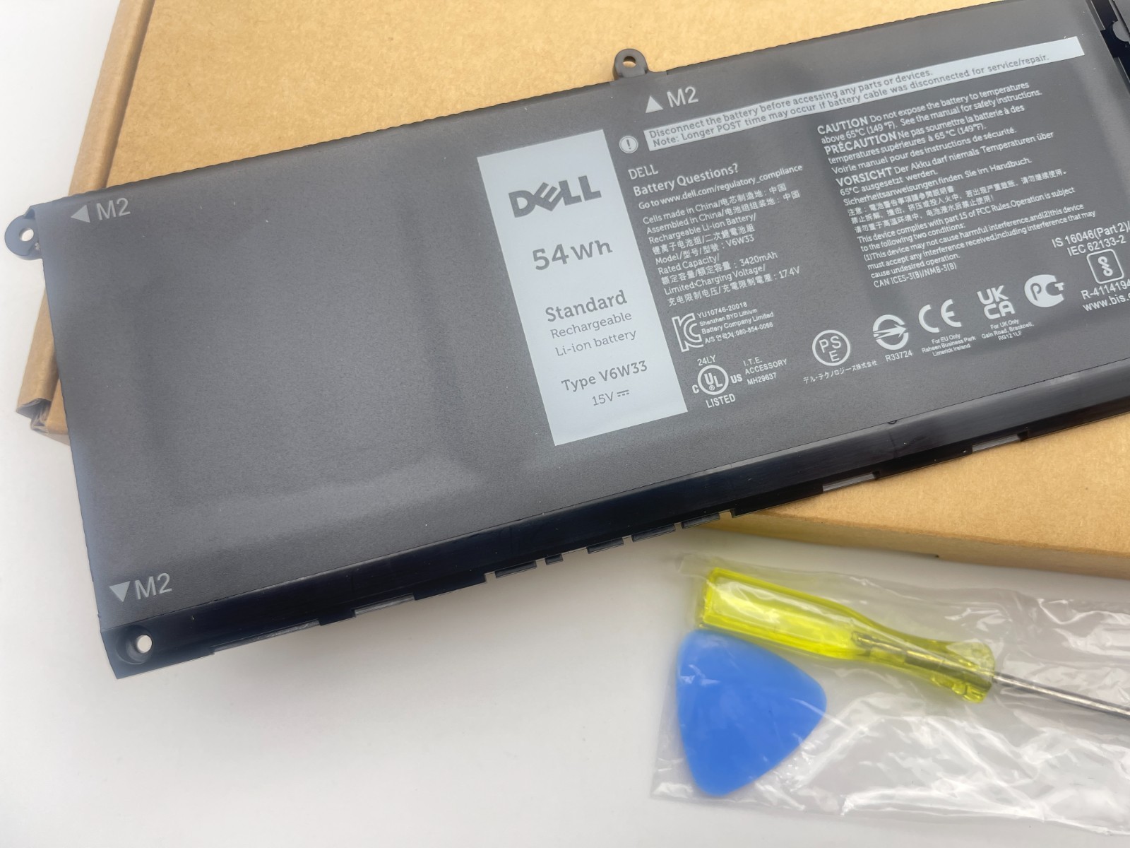 OEM Genuine 54WH V6W33 Battery For Dell Inspiron 3510 3511 3515 5310 5410 5418