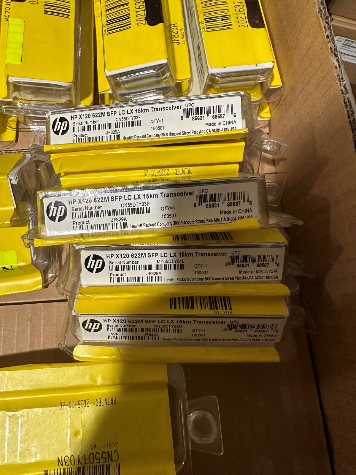 JF829A - HPE X120 622M SFP LC LX 15KM TRANSCEIVER - Brand New