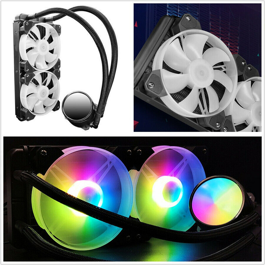 1 Set Universal Water-Cooled Radiator ARGB Optical Synchronization 120x120x25mm