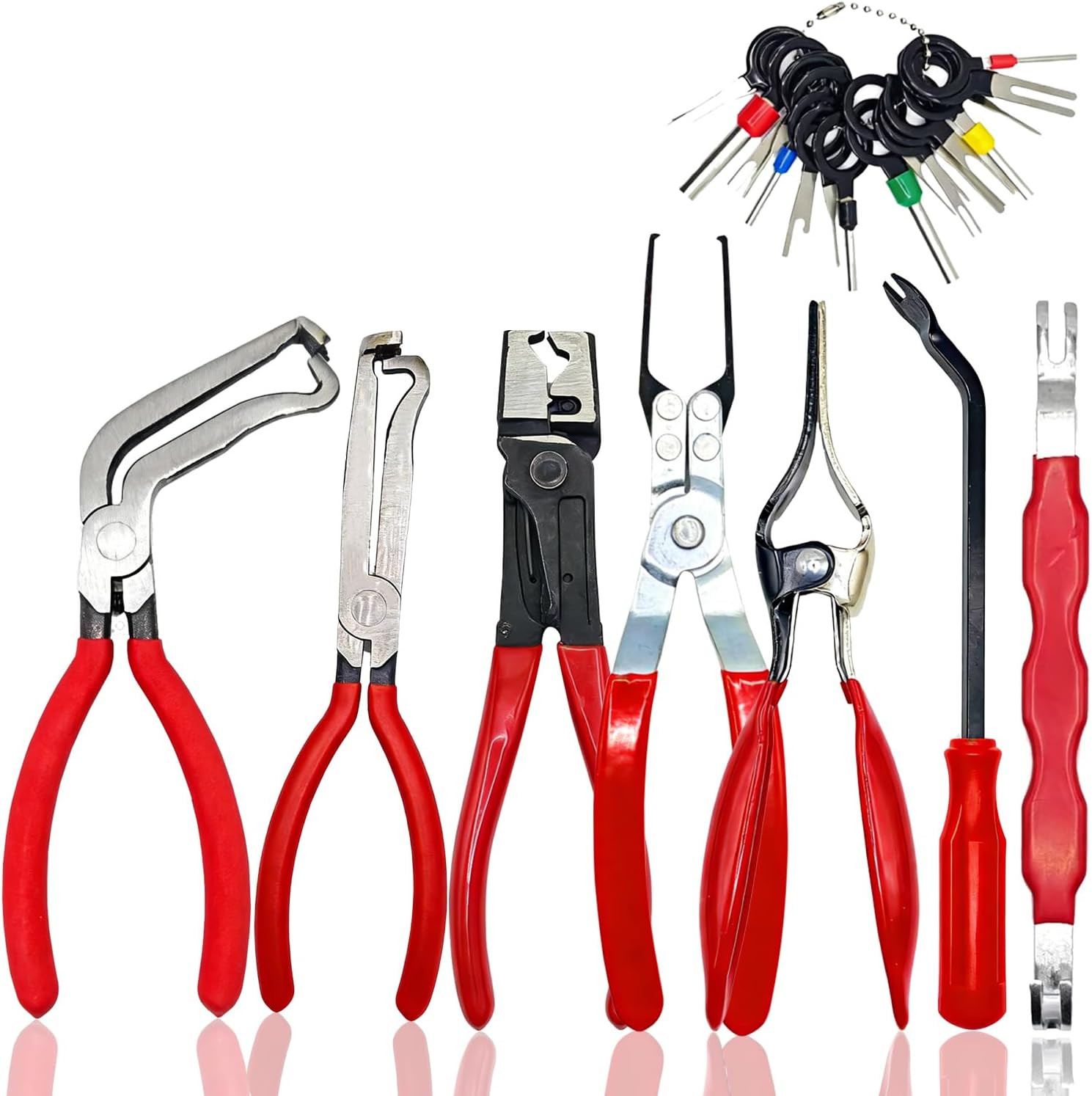 7 Pcs Auto Electrical Disconnect Pliers Set Automotive Repair Tool Kit
