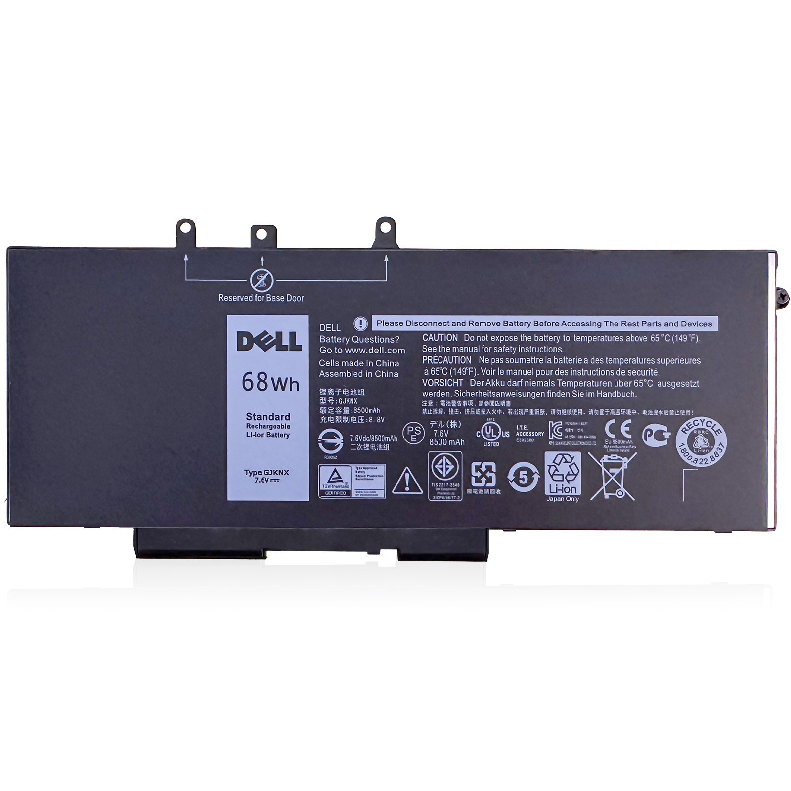 OEM Genuine 68WH GJKNX Battery For Dell Latitude 5480 Precision 3530 GD1JP 5YHR4