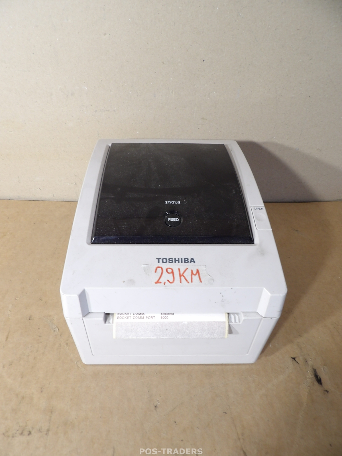 Toshiba B-EV4D-GS14-QM-R Thermal Barcode Label Printer LAN - 2.9KM - TESTED OK