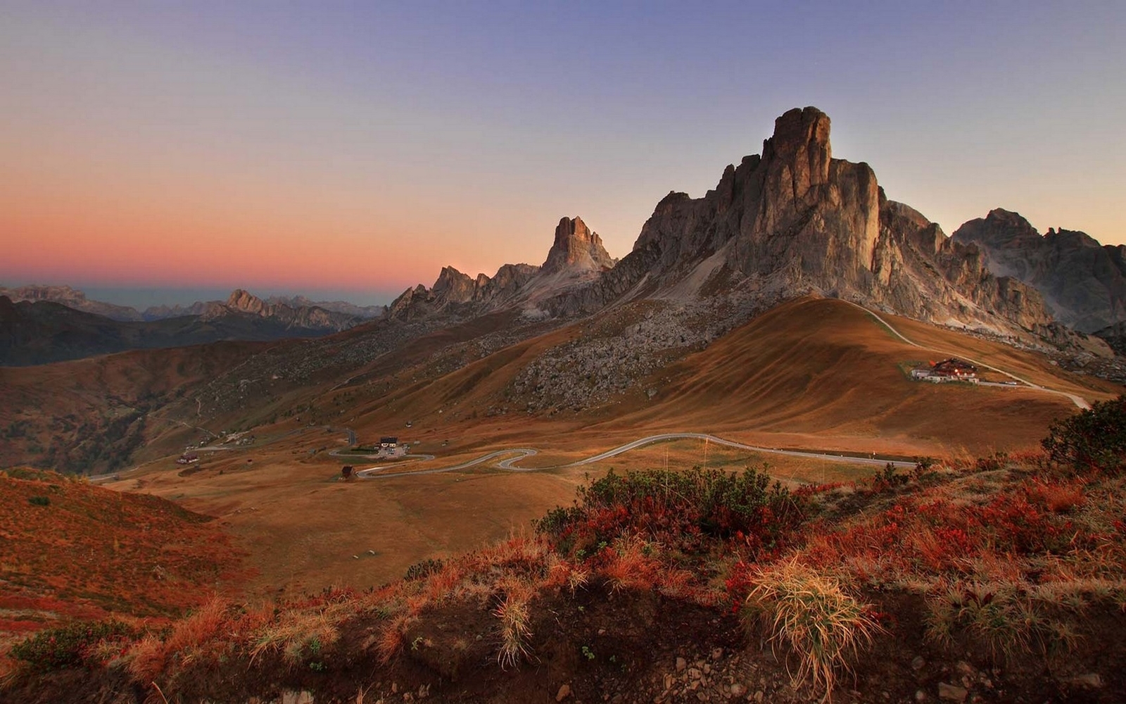 Landscape nature dolomites mountains mountain pass Custom Gaming Mat Desk