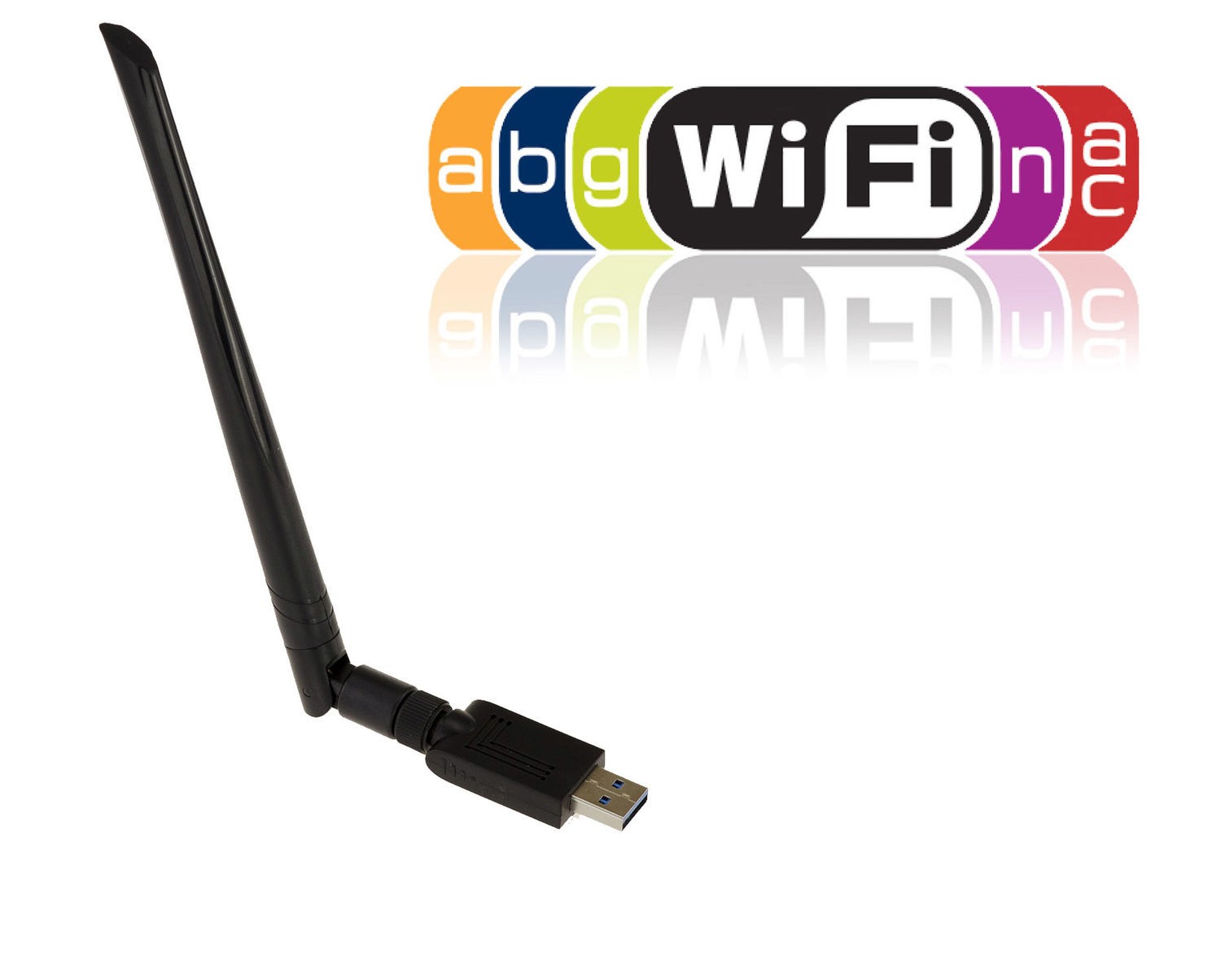 USB WIFI KEY IEEE802.11 A B C N AC DUAL BAND 2.4GHz 5.8GHz Antenna 5dBi 2T2R