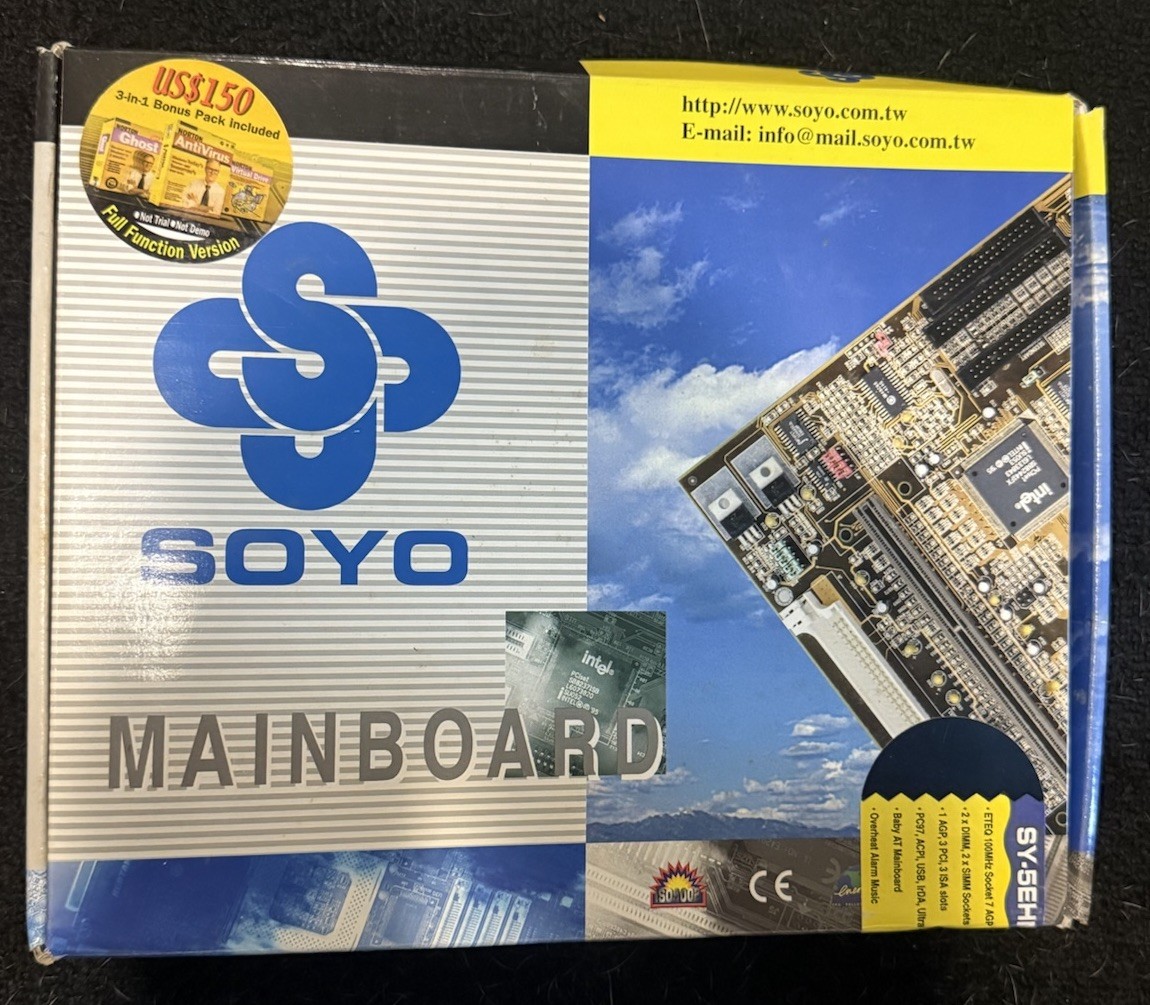 NOS Mainboard Retro Soyo SY-5EMA+ V 1.0