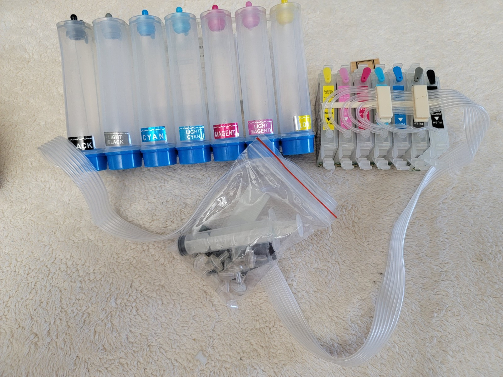 Continuous Ink Supply System Empty Ciss for Epson Stylus Photo 2100 2200 Printer