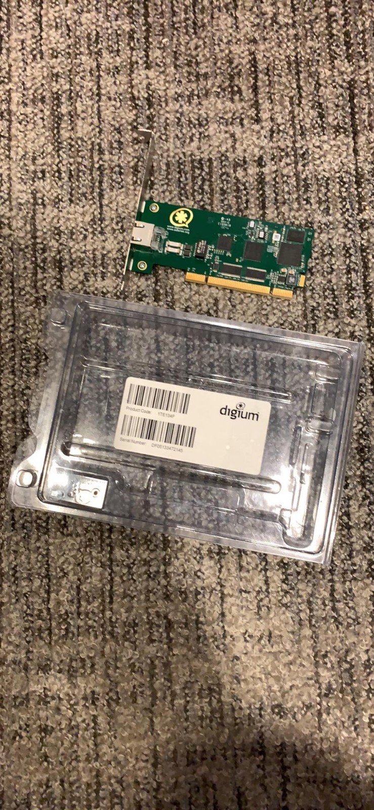Digium 1TE134F TE134 Single Span T1/E1/J1/PRI PCI w Hardware Echo Cancellation