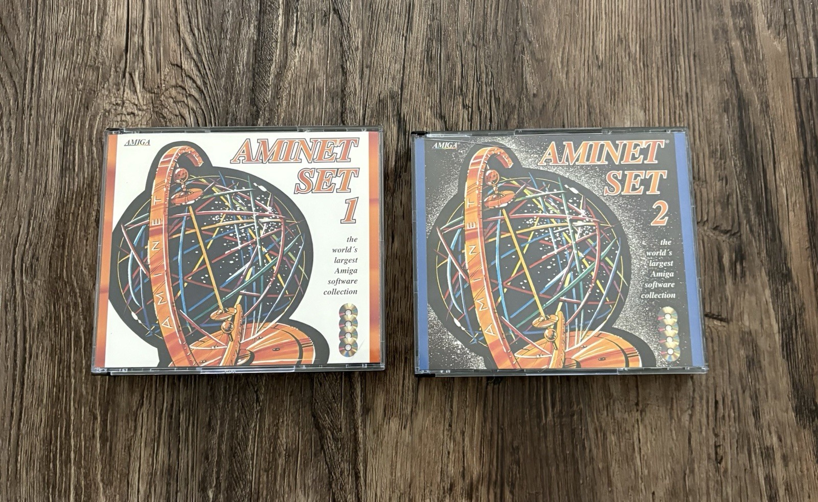Aminet Set 1 & 2 - 8 CD's ©1995 for Commodore Amiga
