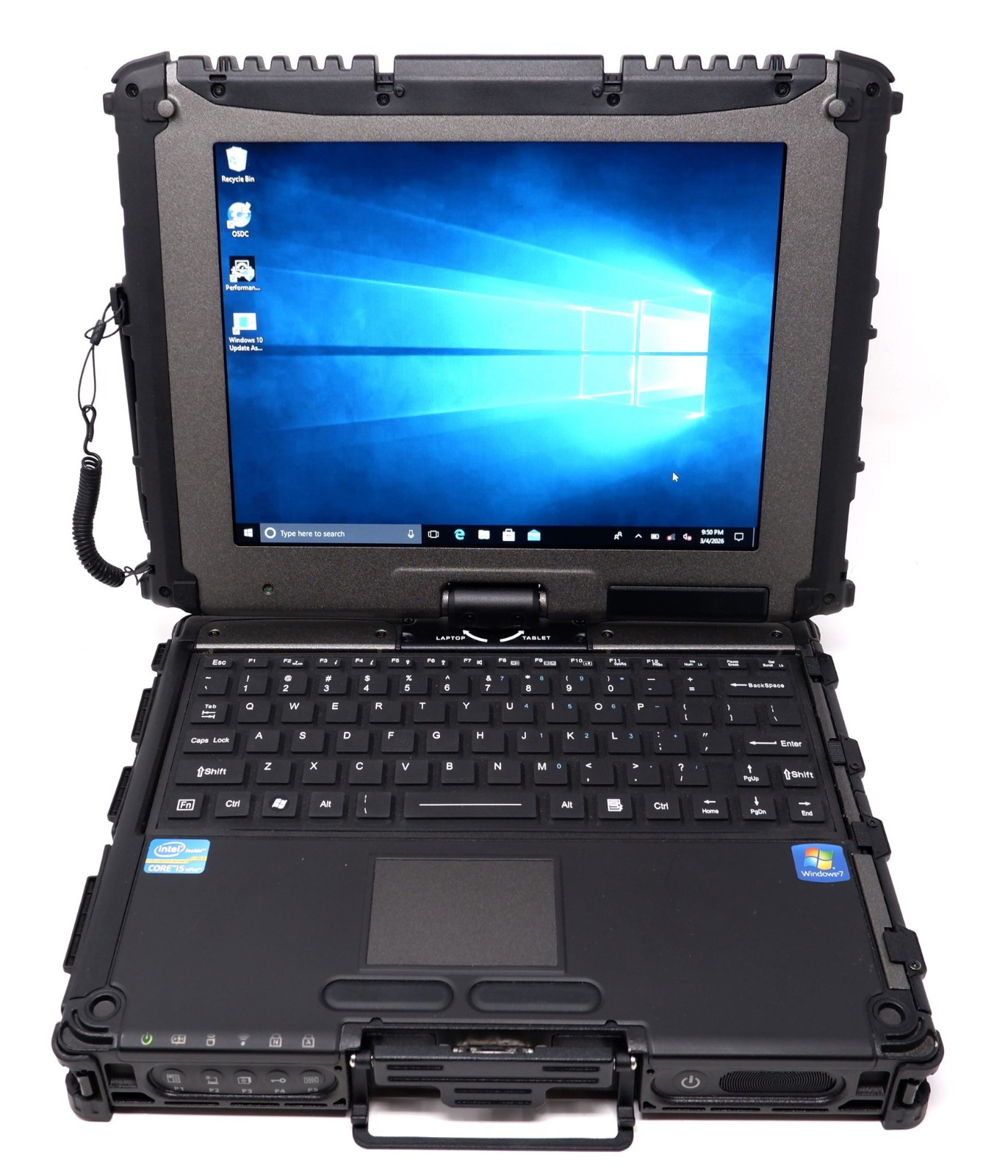 GETAC V100 10.4" MULTITOUCH RUGGED NOTEBOOK, I5-3320M,500GB,4GB,WIN10P - READ