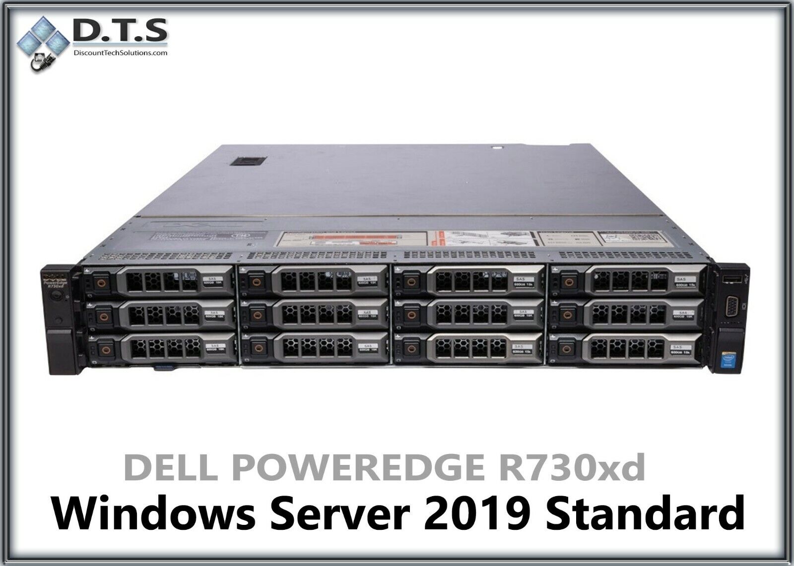 Dell PowerEdge R730xd E5-2680v3 2.5Ghz 32GB 24TB Windows Server 2019 Standard 