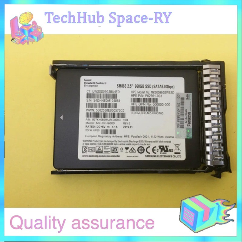 New NEW HPE 960GB SATA 6G 2.5" GEN11 Server SSD Replace P40503-B21 P41528-001