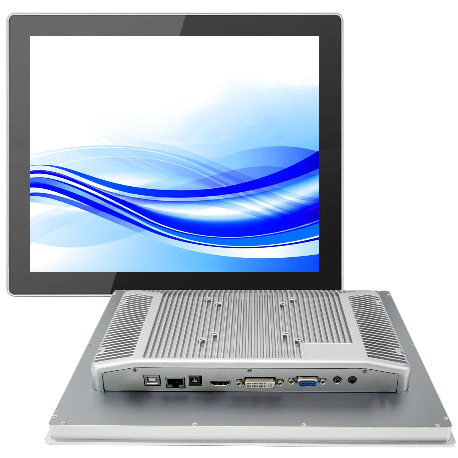 GreenTouch 15 Inch 10-Point Capacitive Touch Screen Monitor - HDMI/VGA/DVI Port