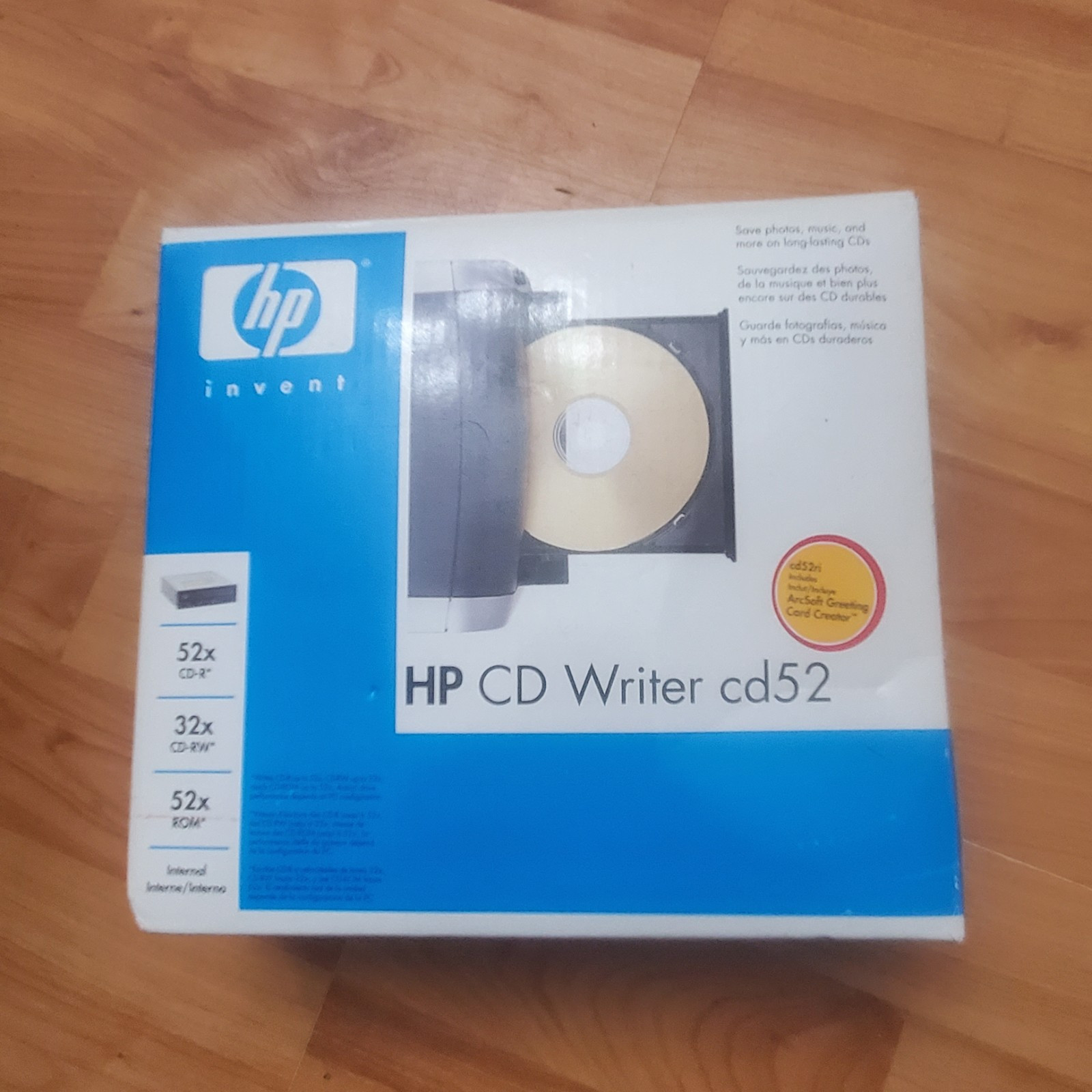 HP CD Writer CD52 CD-R/RW IDE Drive HP Invent  