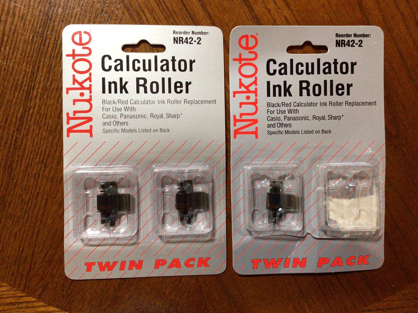 Nu-Kote Calculator Ink Roller NR42-2  New And Unused 3 Total Rollers