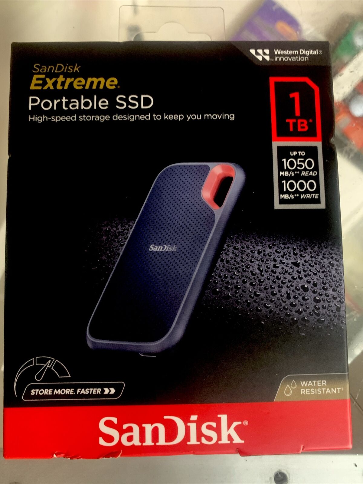 SanDisk Extreme Portable USB 3.2 SSD - 1TB #SDSSDE61-1T00-AW25 I