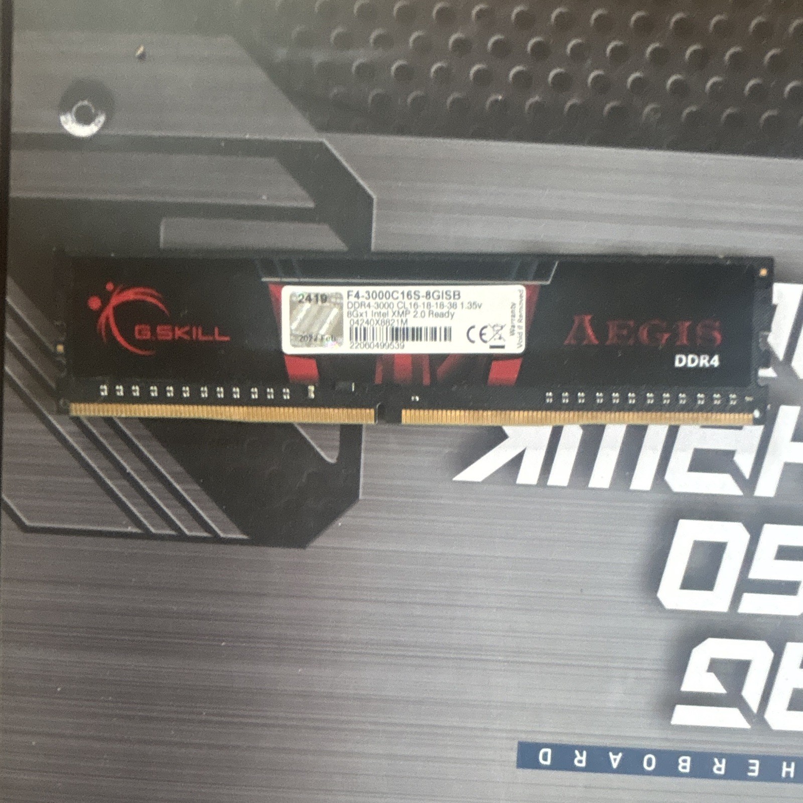 G. Skill Aegis DDR4 1x8GB CL16 Memory Module
