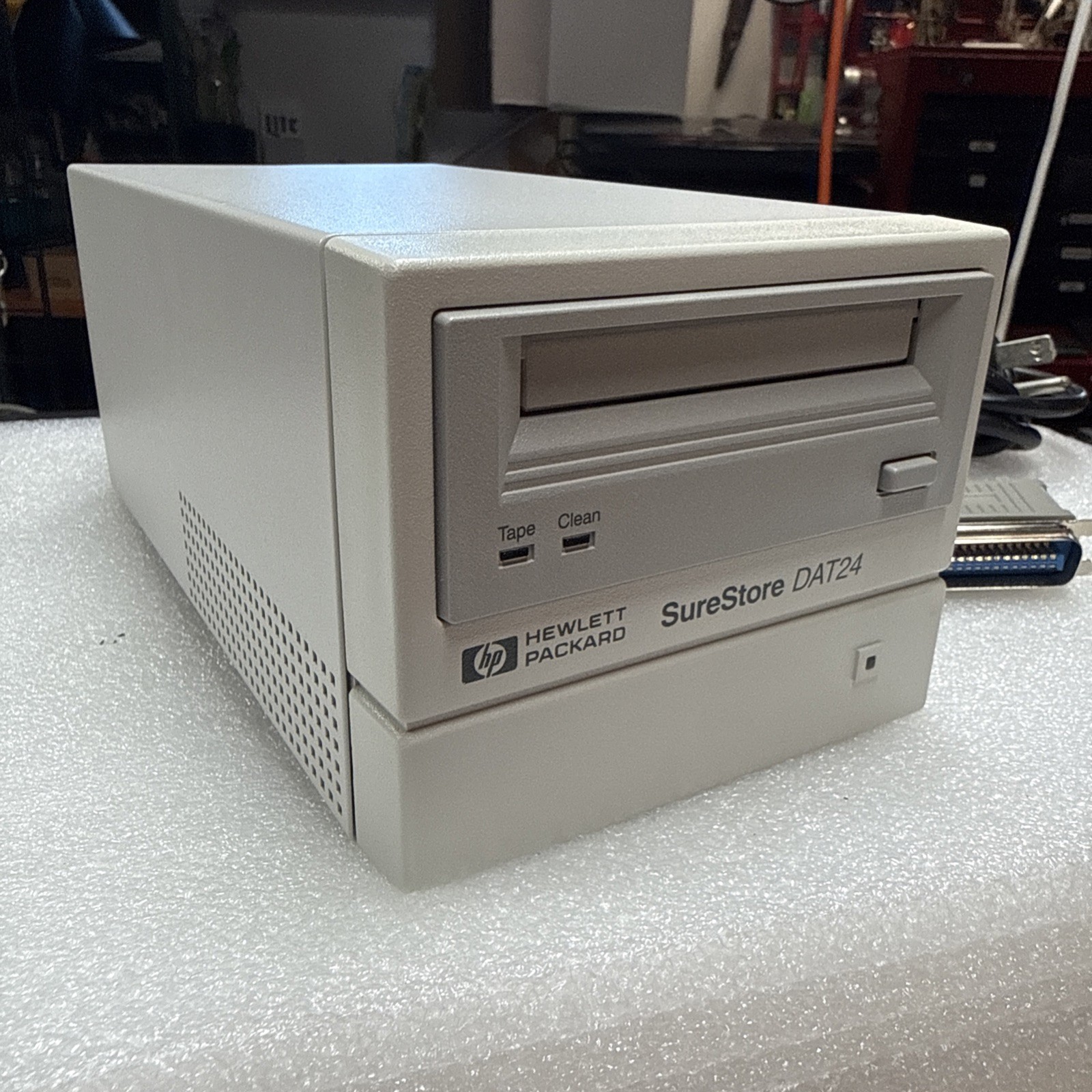 Vintage HP SureStore DAT24 External Tape Drive (Perfect Condition)