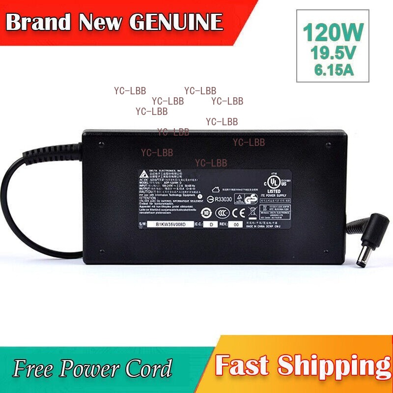 Original 120W Laptop Charger for MSI GE70 Apache Pro A12-120P1A A15-120P1A