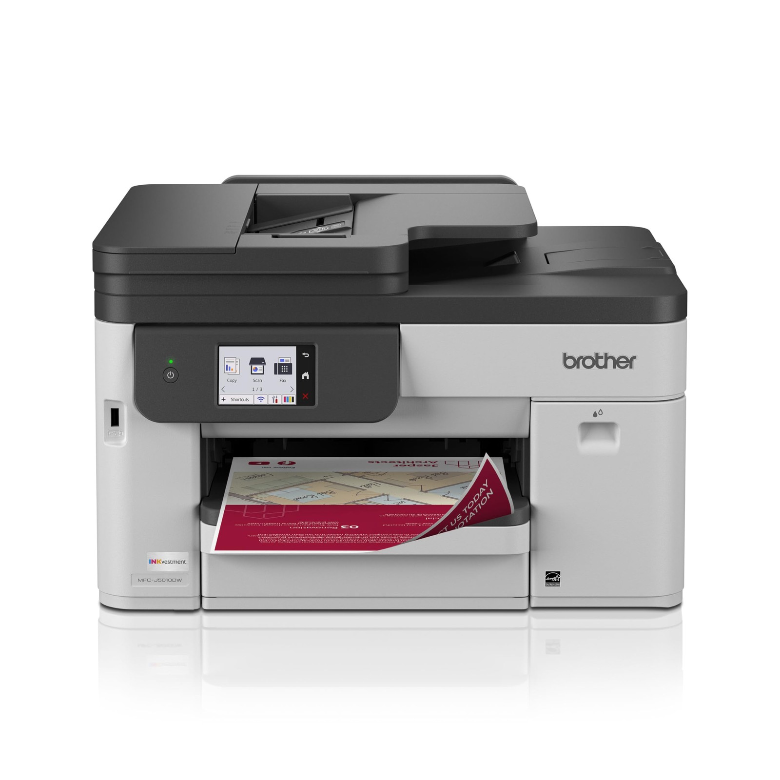 Brother INKvestment 5010DW Wireless Color Inkjet All-in-One Printer MCF-J5010DW