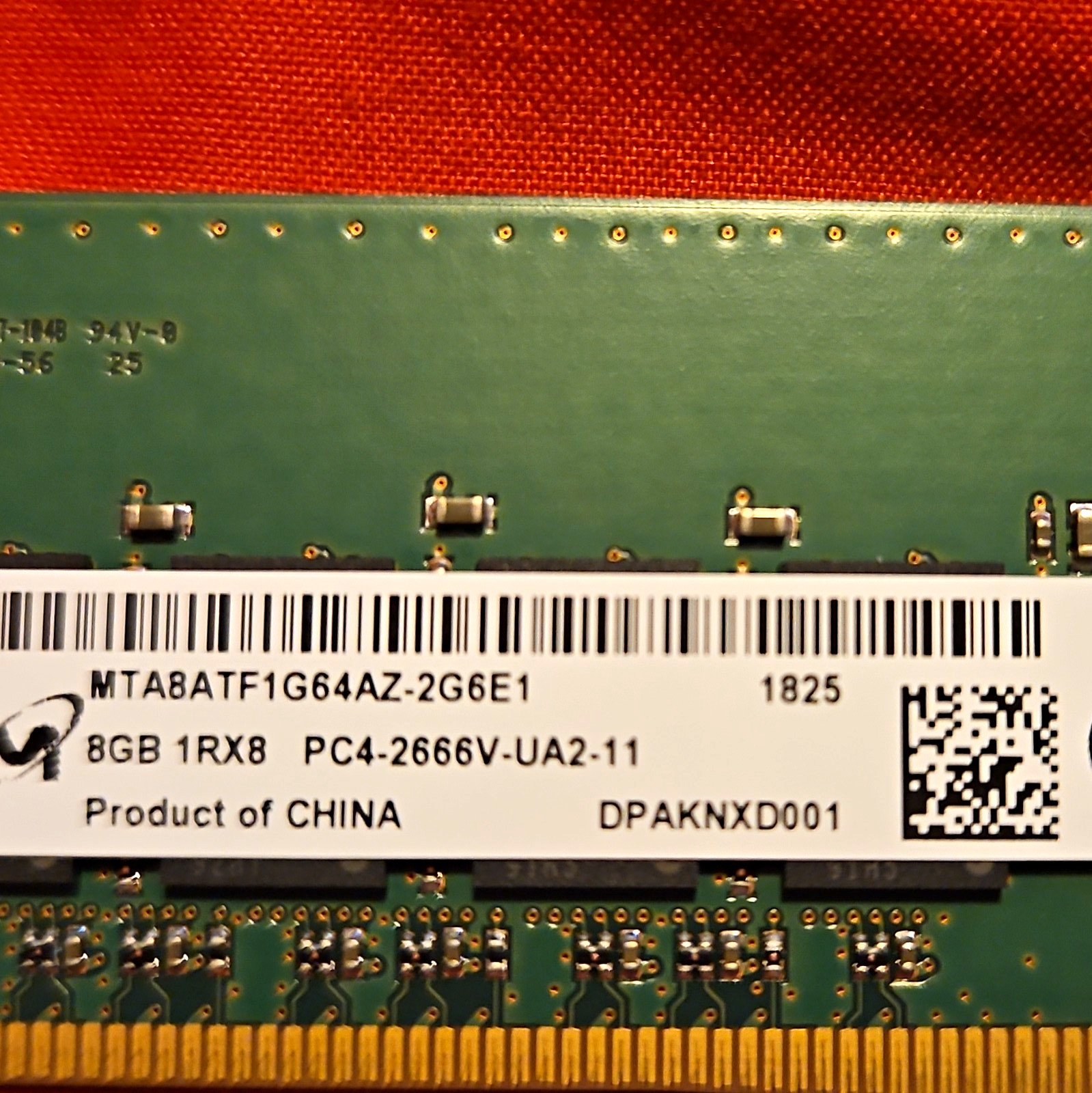 Micron 8GB DDR4 PC4-2666V  RAM