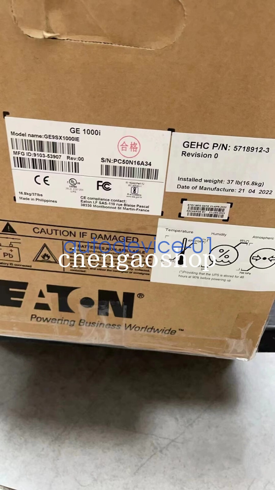 1PCS NEW GE9SX1000iE UPS power supply by DHL/FedEx