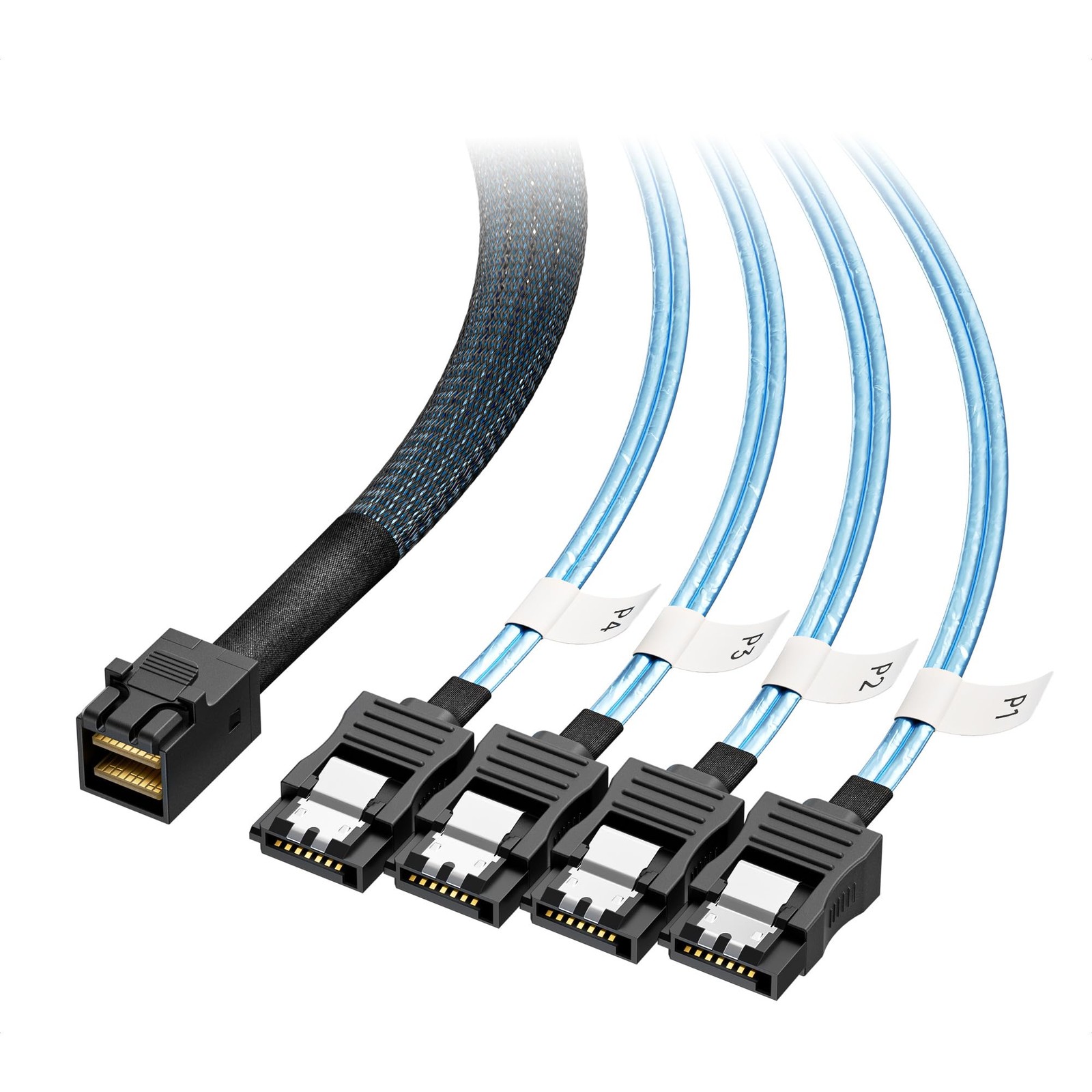 Cable Matters Internal Mini SAS HD to SATA Cable, 3.3ft/1m