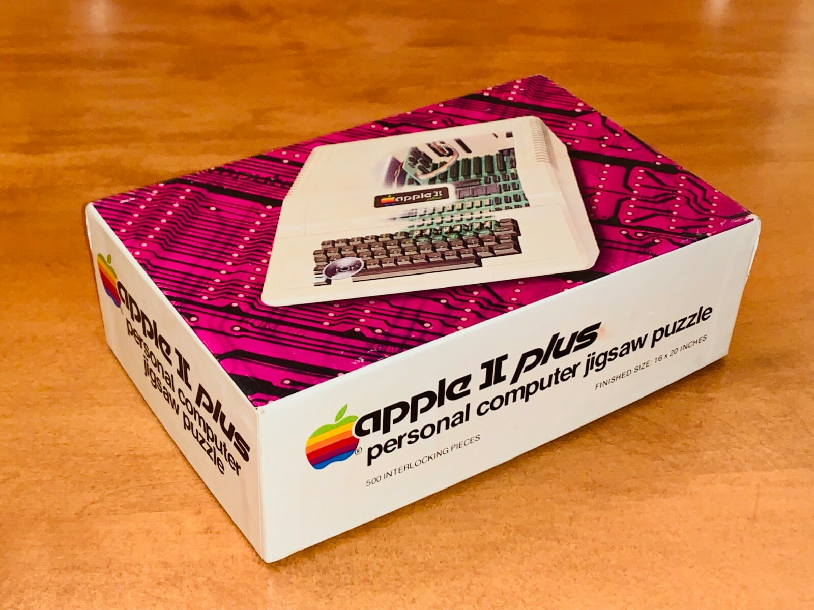 ULTRA RARE Vintage 1983 Apple II Plus Computer Jigsaw Puzzle w/ Original Box
