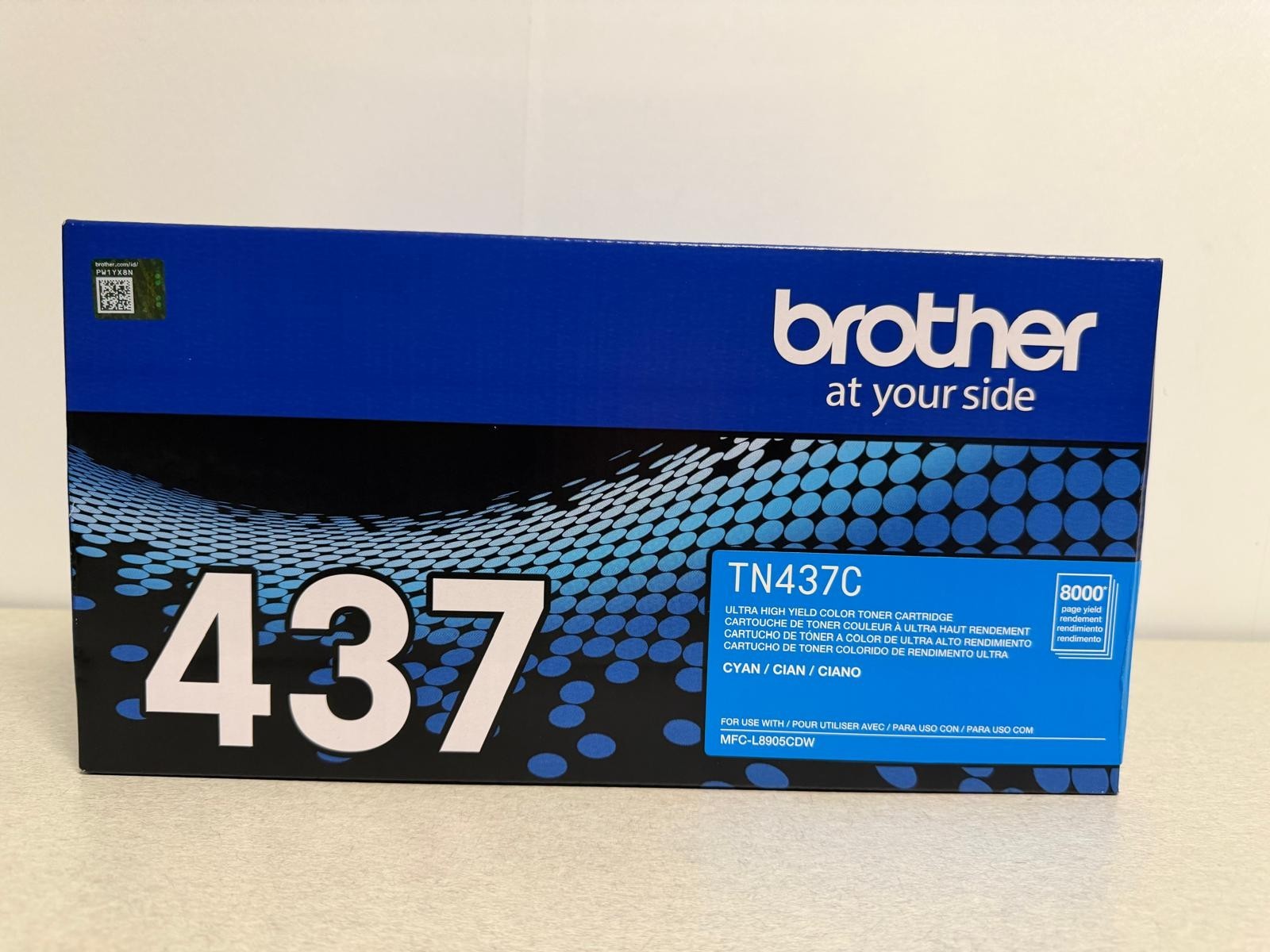 Genuine Brother TN437C Cyan Ultra High Yield Toner Cartridge OEM NEW