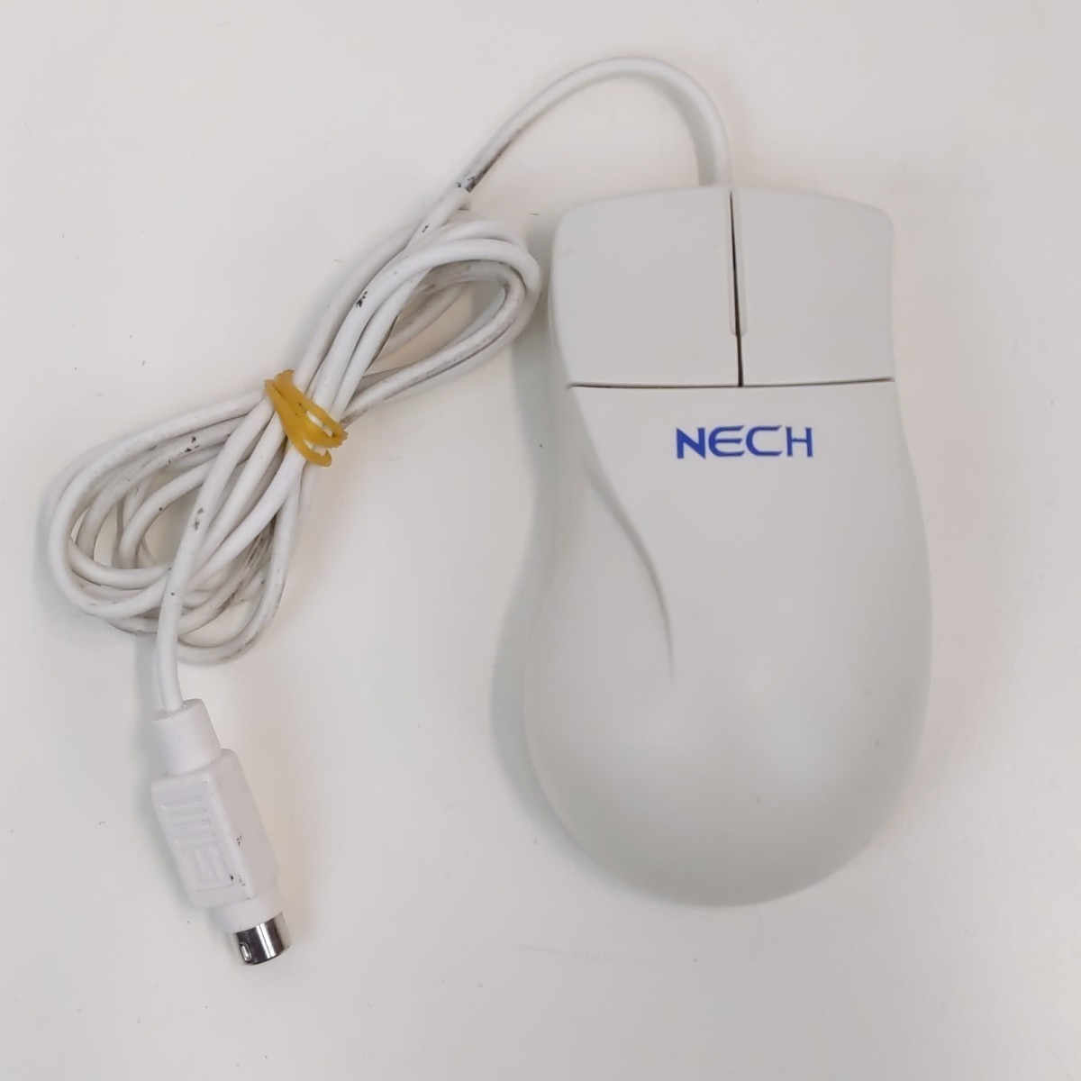 NECH IdealMouse Vintage PS2 Ball Computer Mouse White Wired Two Button Retro PC