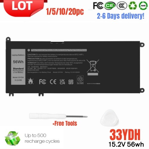 ✅LOT 1-20PC Battery For Dell Inspiron 17 7000 7577 7773 7778 7779 2in1 series