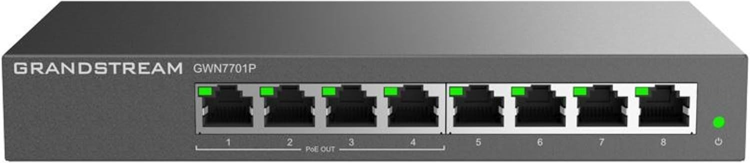 Grandstream GWN7701P Unmanaged Switch 8-Port 4X PoE