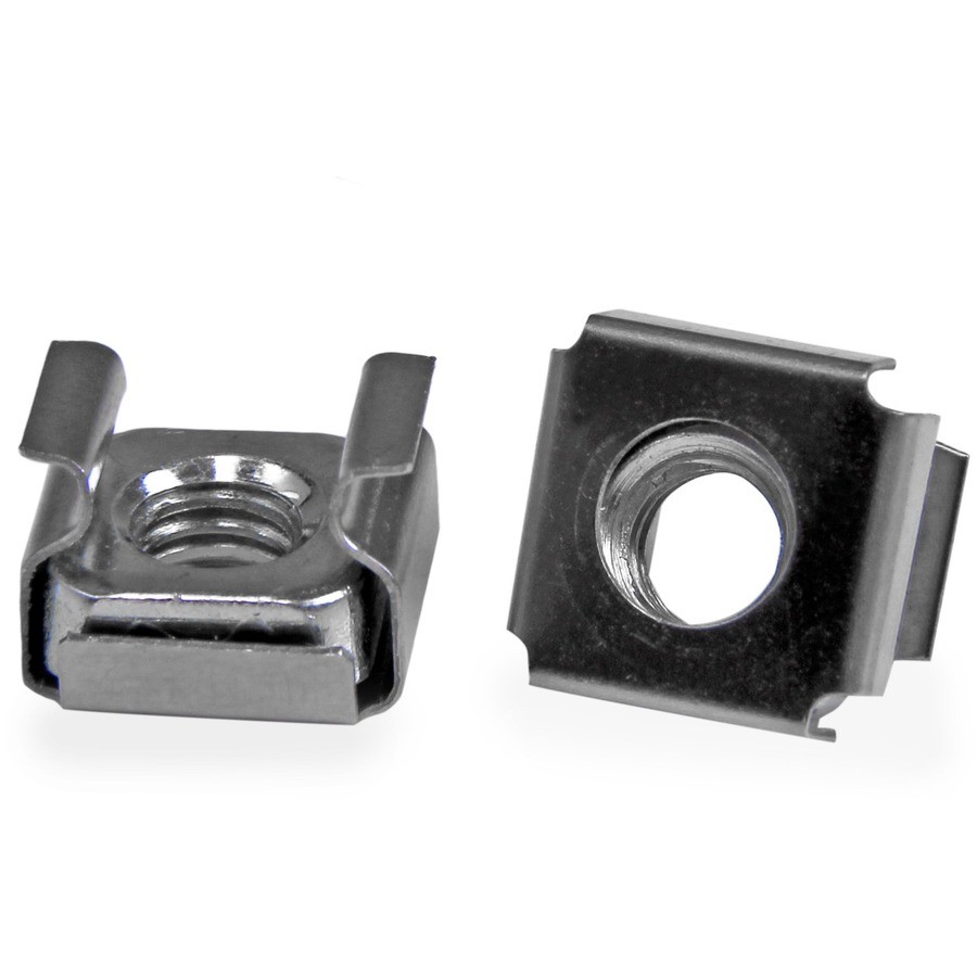 StarTech M6 Cage Nuts - 100 Pack, Stainless Steel