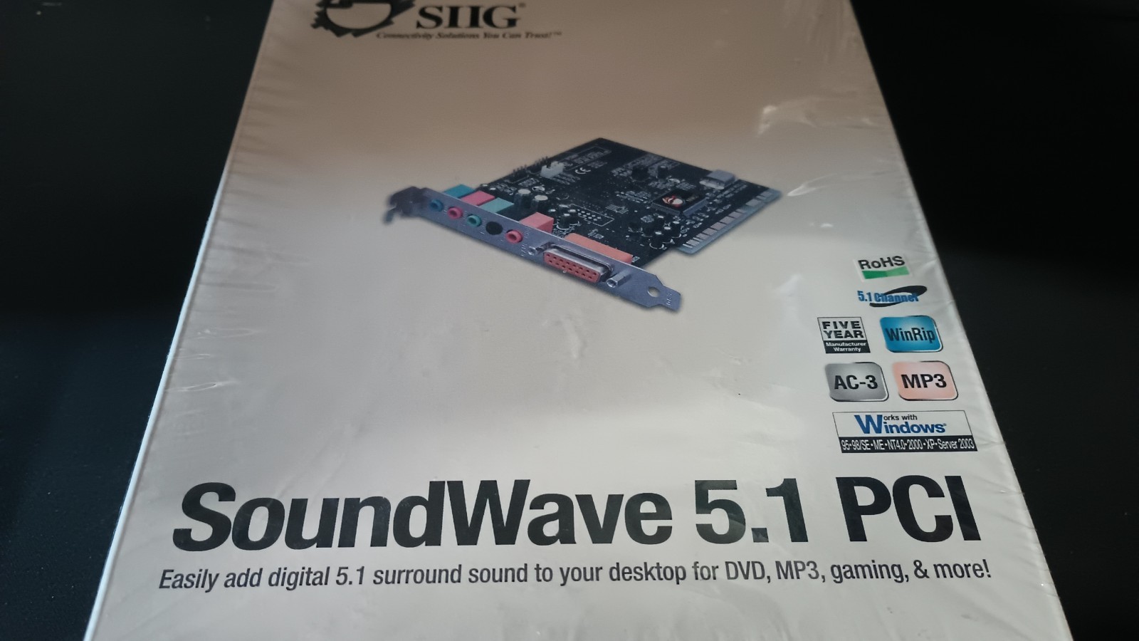 SIIG Sound Card SoundWave Digital Surround 5.1 PCI