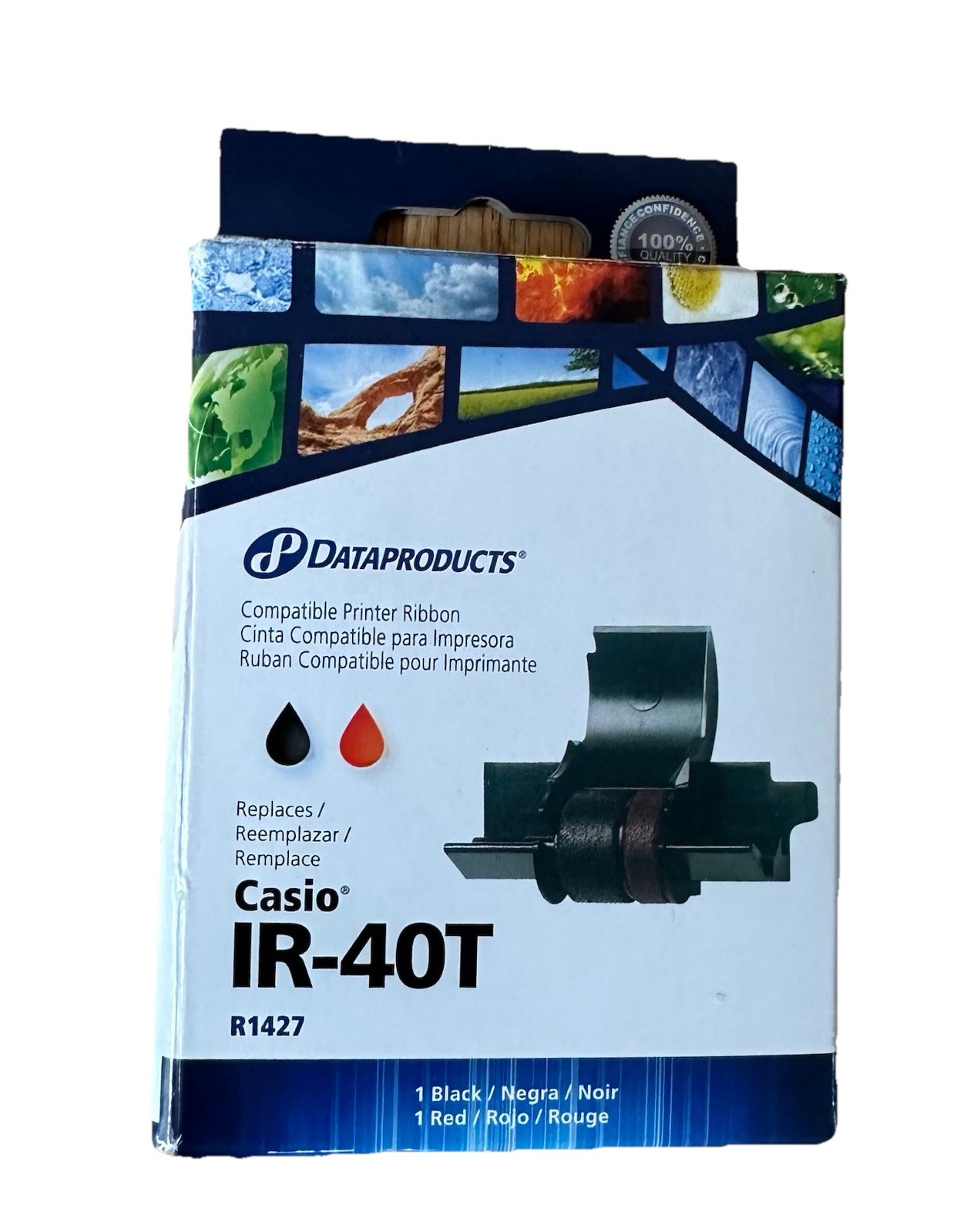 Casio IR-40T DataProducts Black/Red Printer Ribbon  R1427 Ink