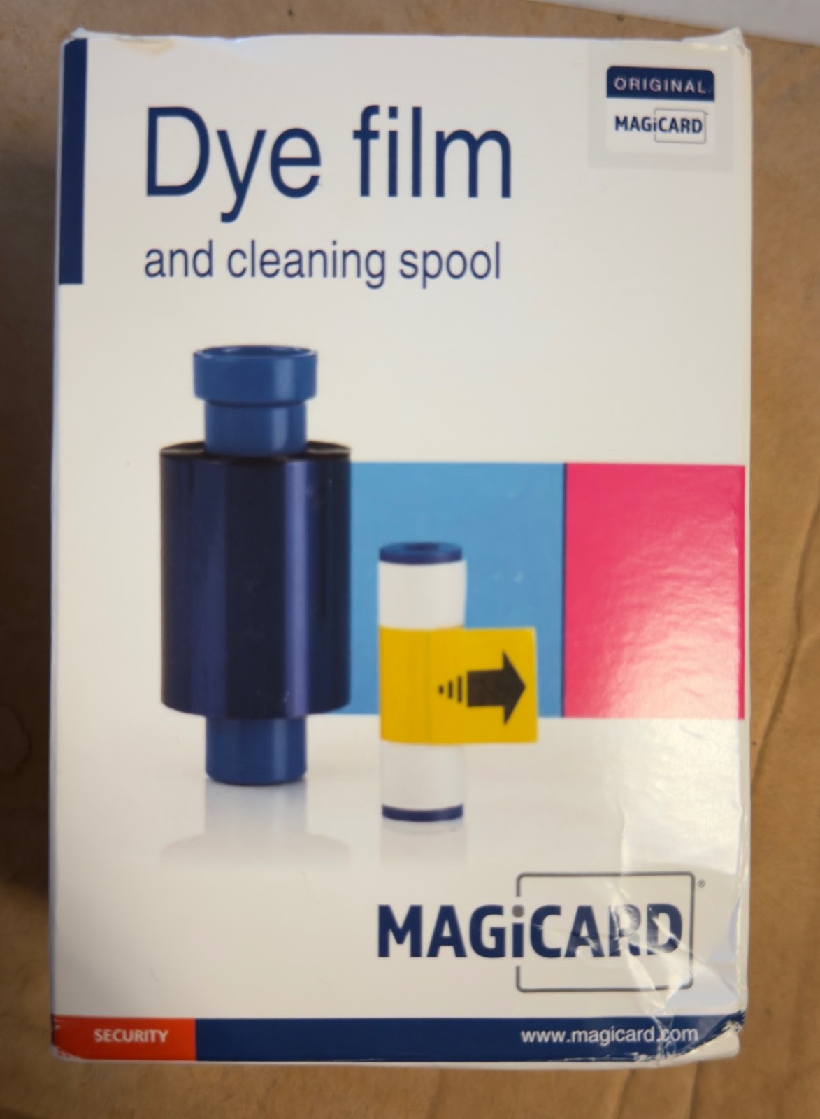 Magicard MA300YMCKO Printer Ribbon Dye Film Cleaning Spool Color New Open Box