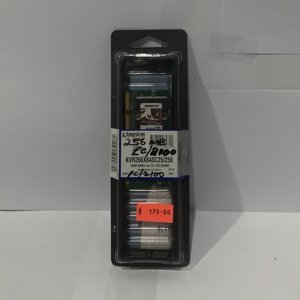 Kingston ValueRAM 256MB DDR1 PC-2100 184-Pin DIMM Non-ECC