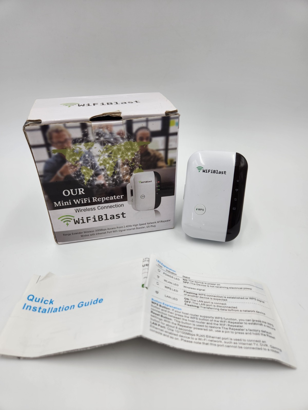 WifiBlast Our Mini Wifi Repeater Wireless Signal Booster 300Mbps 2.4 High Speed