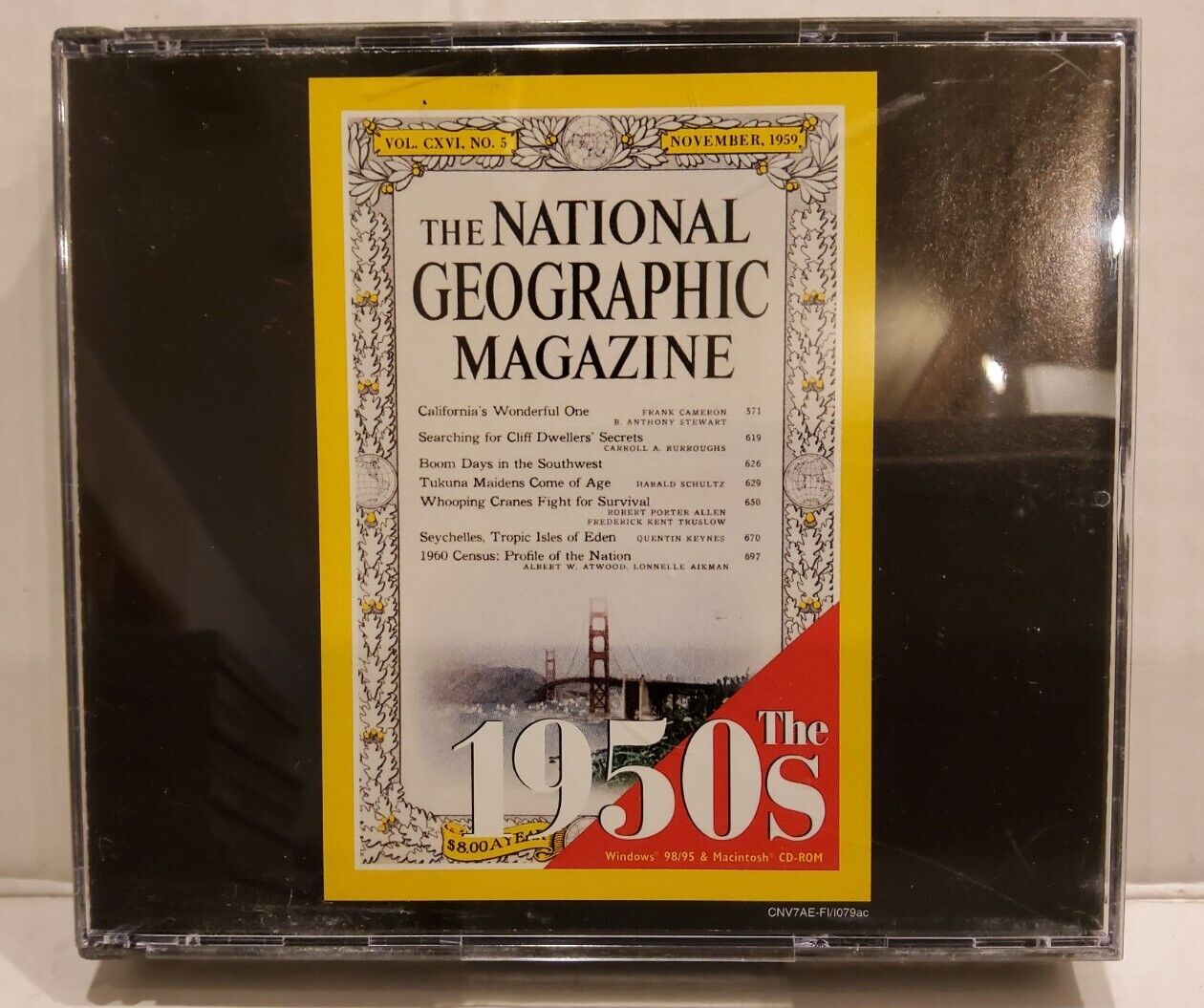 National Geographic Interactive CD-ROM, The 1950s, Broderbund, Pre-owned