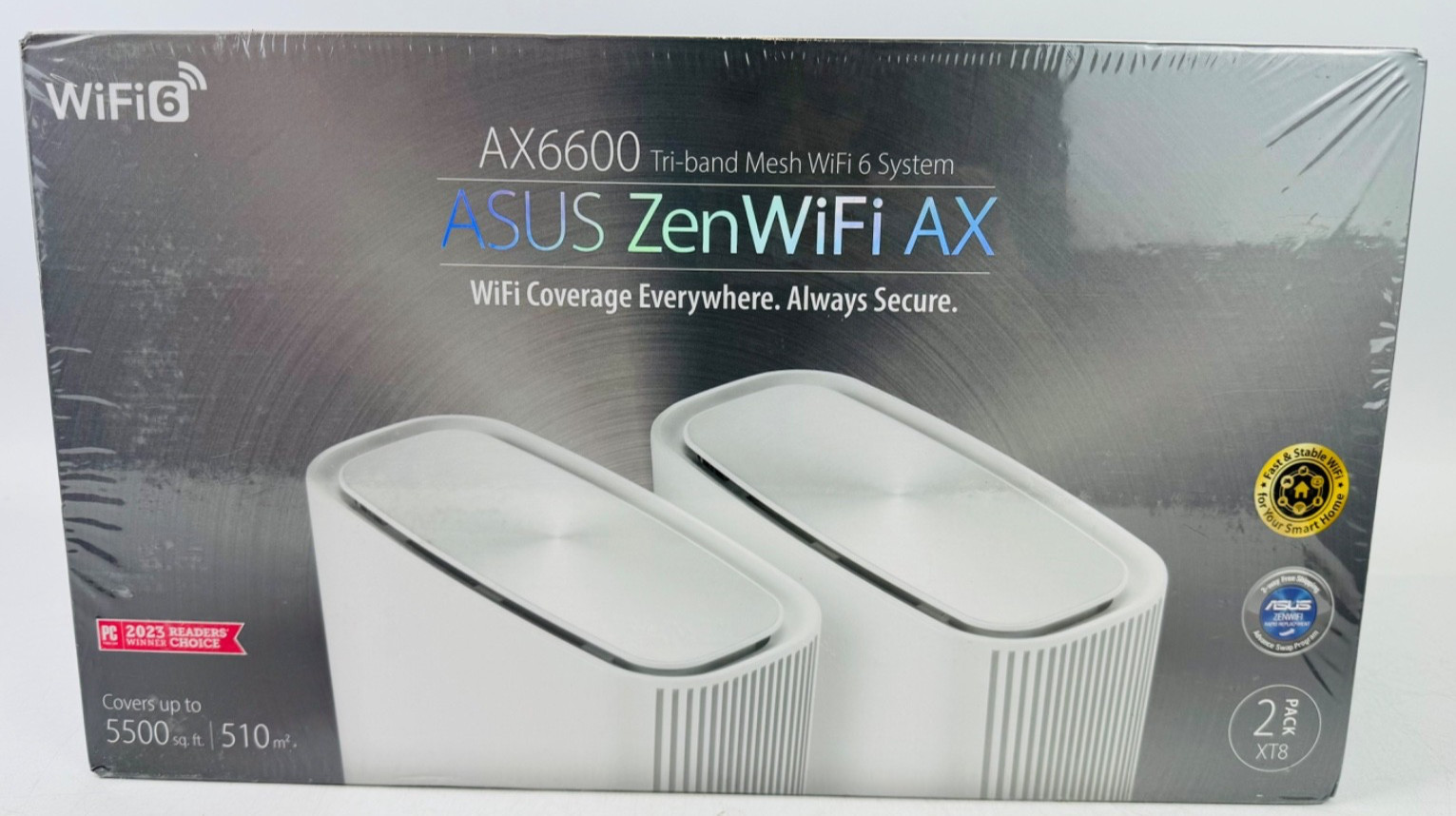 ASUS ZenWiFi AX6600 Tri-Band Mesh WiFi 6 System (XT8 2PK) - Whole Home Coverage
