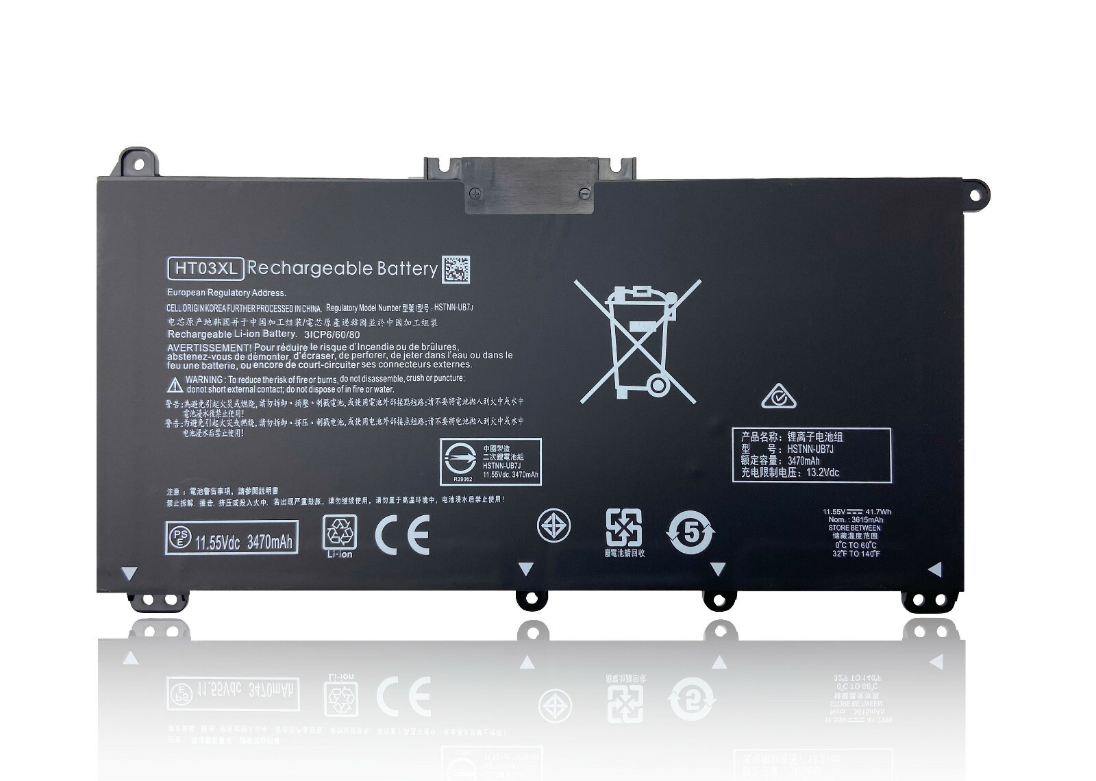 For HP Pavilion 14-DQ0070NR 14-DQ2055WM 14-DQ2013DX – HT03XL 11.55V