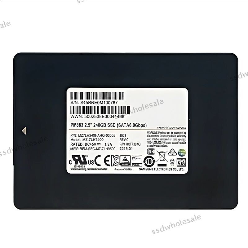 New Samsung PM883 240GB 2.5'' SATA 6.0Gbps Internal Solid State Drives SSD