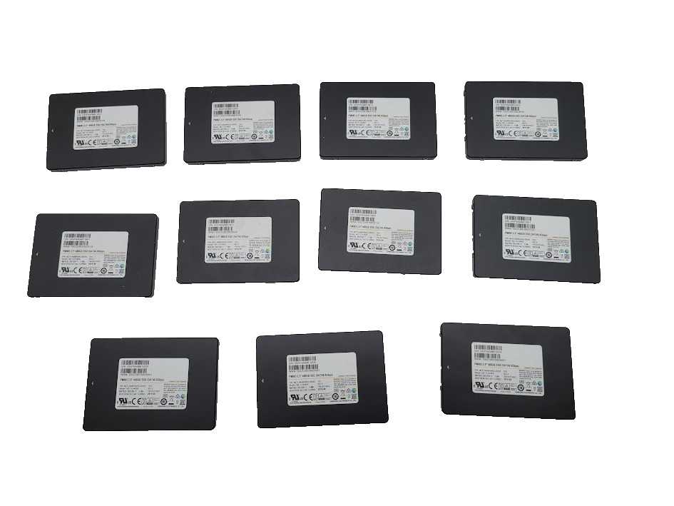 Lot of 11 Samsung 480GB 2.5'' SM883 SSD Solid State Drive MZ7LH480HAHQ-00005