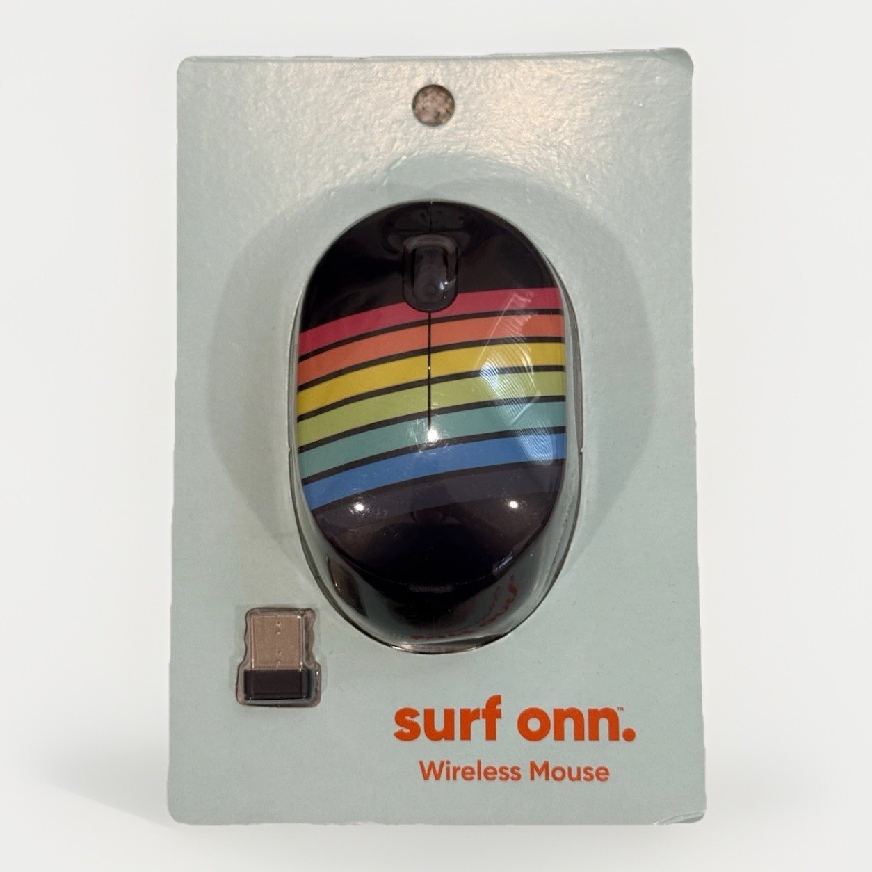 Surf Onn Rainbow Wireless Mouse USB Receiver 5 Button New Sealed