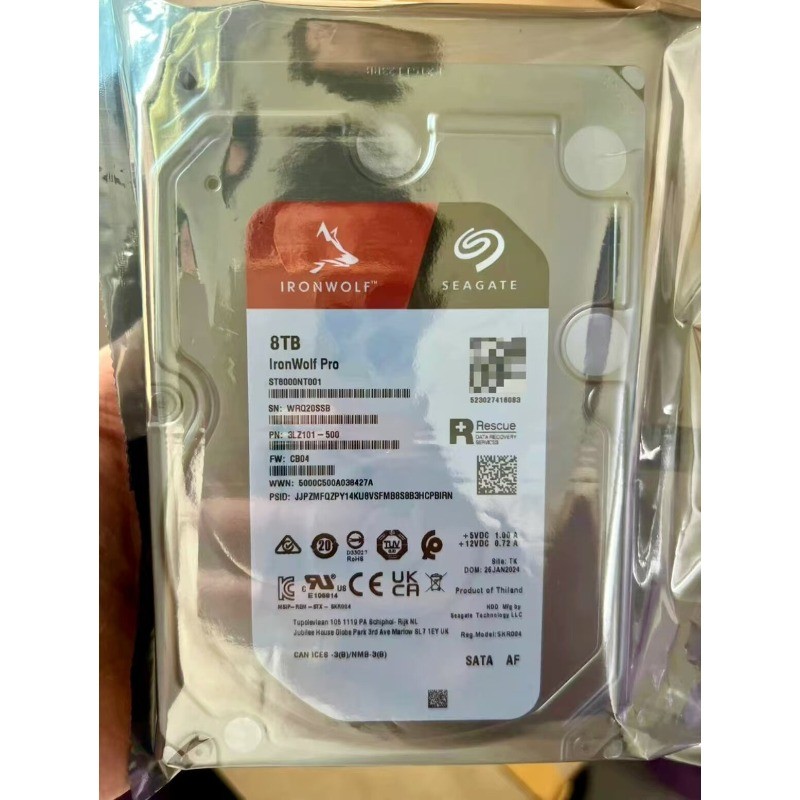 Seagate IronWolf Pro ST8000NT001 8TB 7.2K 256MB SATA 6Gb/s HDD Hard Drive