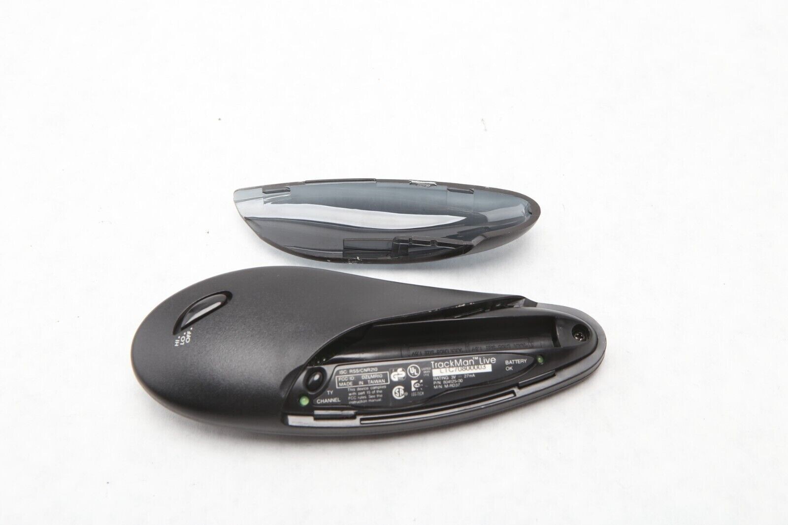 Logitech Trackman Live M-RD37 Wireless PS 2 Presentation Air Trackball Mouse S42